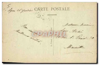 LYON — Place Bellecour — A. F. — Verso