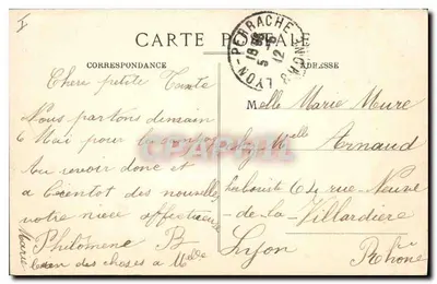Lyon - Plac Carnota - Stacja Perrache i Hotel Terminus - E. R. — Rewers
