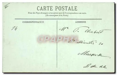 LYON. — Statua Blandana i Pomnik Bourdeau. — LL. — Samotte 1900 — Rewers