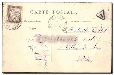 Lyon — Monumento de Burdeau — B. F. PARIS, n° 780 — Reverso