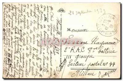 Marselha — Entrada do Velho Portos e ponte transbordadora — Bilhete postal antigo n°128, editor Schiltz — Verso