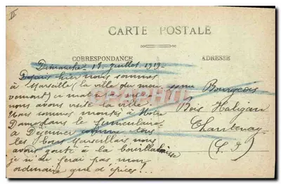 Marseille — Rue de la République e Quai do Porto — BR 1551 — Verso