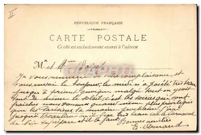 Marseille - Haven van de transatlantische schepen — Uitgever niet geïdentificeerd, serie nr. 966 — Achterkant