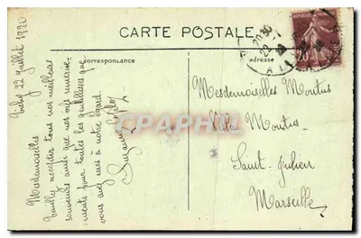 Marseille — Algemene uitzicht op N.-D. de Garde — Uitgever: C. P. A. (n° 50) — Achterkant