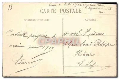Marseille - Plac de Bourse - Wydawca EL, nr 105 — Rewers