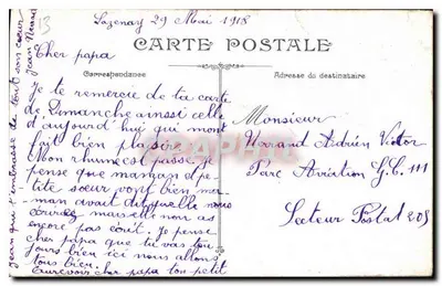 Marseille — Igreja dos Reformados e o Monumento da Defesa — Bons Baiser Jean Renouard — Verso