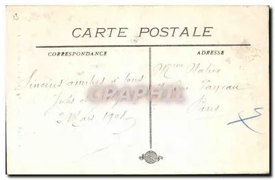 Marsiglia - Chiesa di San Vincenzo de Paoli — editore non identificato, n° di serie 1 — Verso