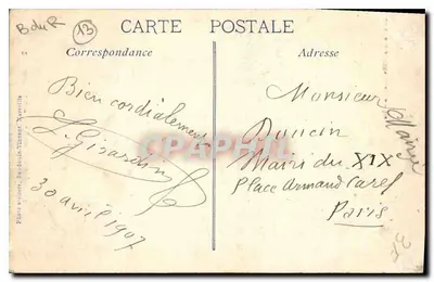 Marseille - Kerk van de Hervormden — Uitgave van de Nieuwe Galerijen, n°2 — Achterkant