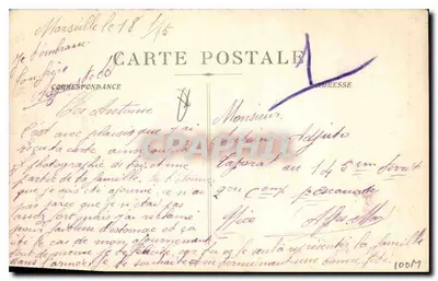 Marsella - Ascensores de N.-D. de la Garde — Edición de los editores — Reverso
