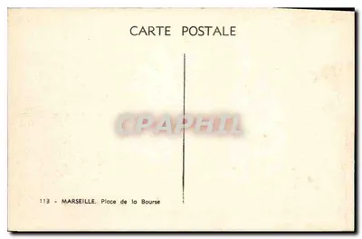 Marseille — Place de la Bourse — uitgever niet zichtbaar — Achterkant