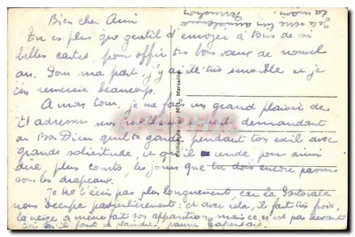Marselha - A Igreja dos Reformados — n° 120 — Verso