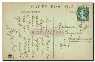 Marsiglia — La Vista generale — Editore S. Floréal, n° 125 — Verso