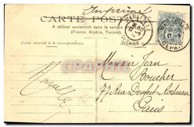 Marseille — Widok ogólny — E.A. — n° 474 — Rewers