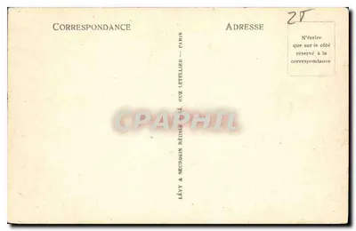Marselha — Vista Geral — LL. — Editor Lévy & Neurdein Réunis — Verso