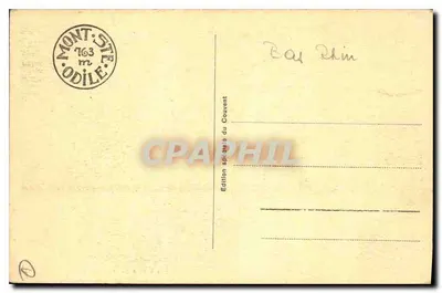 Mont Ste-Odile (alt. 763 m) — Nowa tarasowa platforma obok Sali Herrade — Wydanie specjalne Klasztoru — Rewers