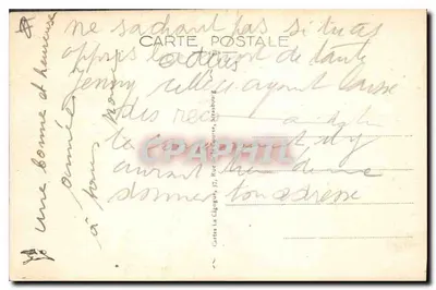 Mont Sainte-Odile — widok panoramiczny klasztoru na szczycie — wydawca Cartes La Cigogne, Strasbourg — Rewers