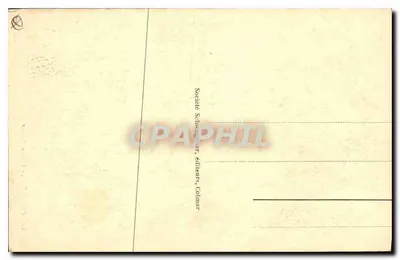 Colmar — A Casa Pfister — editor Sociedade Schlongauer, n° 126 — Verso
