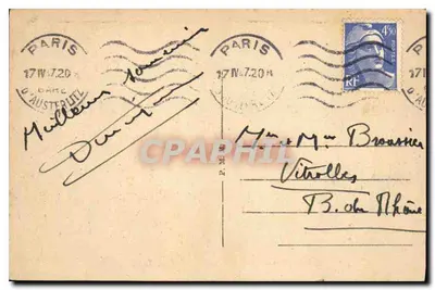 Paris — Pont de la Concorde et la Chambre des Députés — Verso