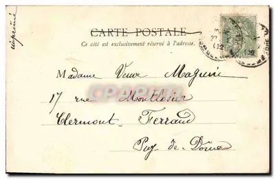 Hotel habitado por Victor Hugo, 6, Place des Vosges — Paris — B.F. Paris — Verso