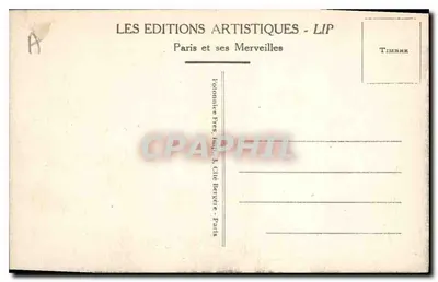 Paryż — La Madeleine — wydawca LIP, seria 'Paryż i jego Cudze' — Rewers