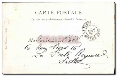 Parigi — Hotel de Ville — Storia e ricostruzione — Cartolina turistica — Verso