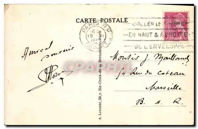 Paris - Os Invalidos — n° 37 — Verso