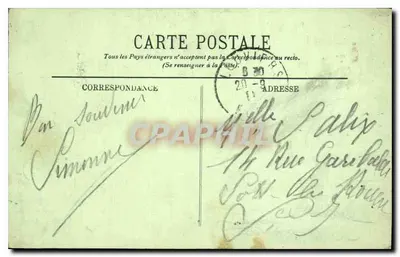 PARIS — La Santa Capilla y el Palacio de Justicia — LL — Reverso