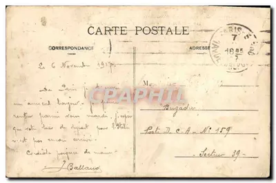Paryż — Rondpoint Champs-Élysées — G. M., numer 119 — Rewers