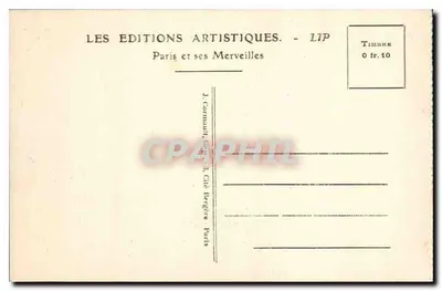 Paris — Panorama der Place de la Concorde, genommen in Richtung Sacré-Cœur von Montmartre — LIP, n°21 — Rückseite