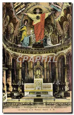 Paris - Basílica do Sagrado Coração de Montmartre — O Coro e o Altar Principal J. H.