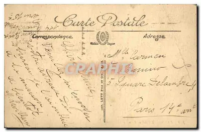 PARIS — Hôtel de Ville — LL. — Wydawca LL, nr 19 — Rewers
