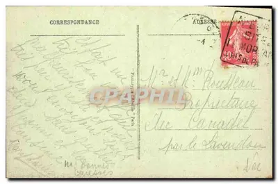 Paris - Panorama da Praça da Concórdia — Bilhete postal antigo n°268, editor desconhecido — Verso