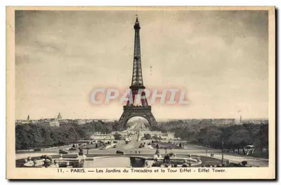 Paryż — Ogród Trocadéro i Wieża Eiffla — n°11