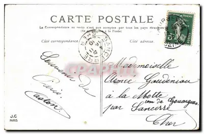 Paris — La Conciergerie — J.C. Paris — Rewers