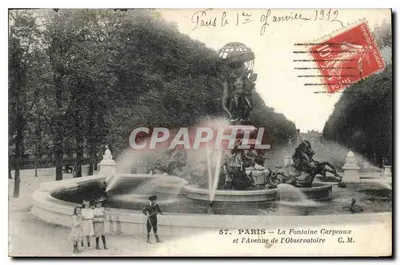 Paryż — Fontanna Carpeaux i Avenue de l'Observatoire — C.M. nr 57