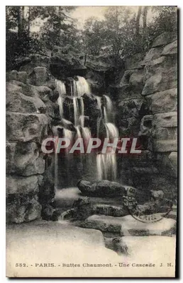 Paryż - Buttes Chaumont - Jedna woda spadająca - J. H. - n° 552