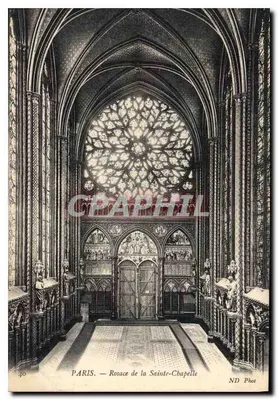 PARIS — Rosace da Santa Capela — ND Phot