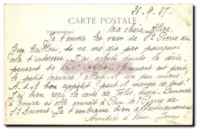 Igreja de São Pedro do Gros Caillou — Altar de São José e São Pedro — Cliché Bertrand, 96 R. St-Dominique, Paris — Verso
