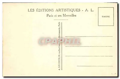 Parigi — Avenue des Champs-Élysées — editore A. L. — Verso