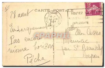 Paris - Pavilhão de Flore — CPHIL 49 — Verso