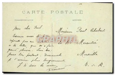 Paryż — Katedra Notre-Dame i Most Arcole — C.M. n°1214 — Rewers