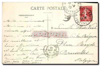 Parigi - Sala da pranzo dell'Hotel de Ville — Cartolina d'epoca n°168 — Verso