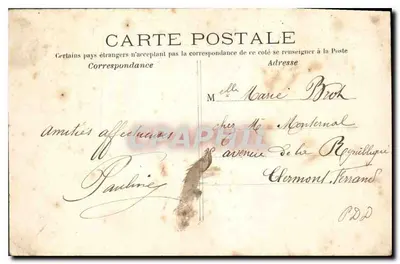 Paris – Panorama do Louvre — Bilhete postal moderno n°44 — Verso