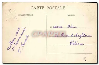 Paryż — Młyn Longchamp w Bois de Boulogne — Nowoczesna pocztówka nr 180 — Rewers