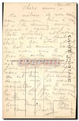 Parijs - Het Kleine Paleis - The Little Palace - A.L. - n°28 — Achterkant
