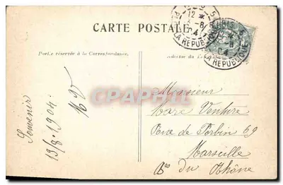 Parijs — De Bastille, Kolom van Juli — uitgever niet zichtbaar — Achterkant