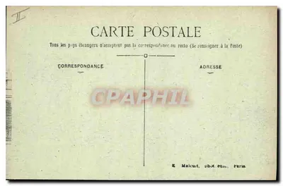 Paryż — Konservatorium Sztuki i Rzemiosła — E.M. n°5101 — Rewers