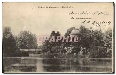 Las Vincennes — Grecki Tempel — Fot. Bousset, wyd. Paryż