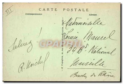 Plaats van de Republiek - Parijs — Beeld van de Republiek — A.P. n°136 — Achterkant