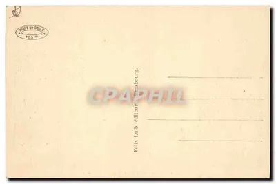 Klasztor św. Odile — widok panoramiczny — Felix Laub, wydawca Strasbourg, nr 214 — Rewers